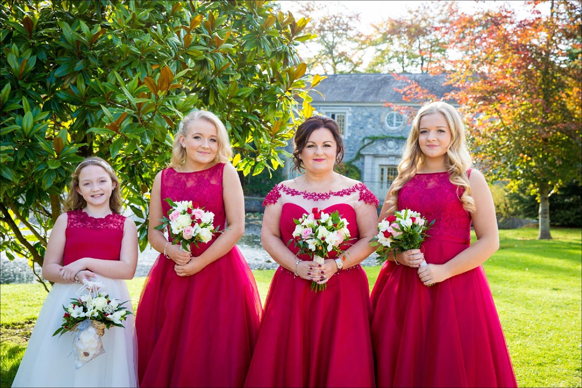 bridesmaids at a Cliff at Lyons wedding in Kildare
