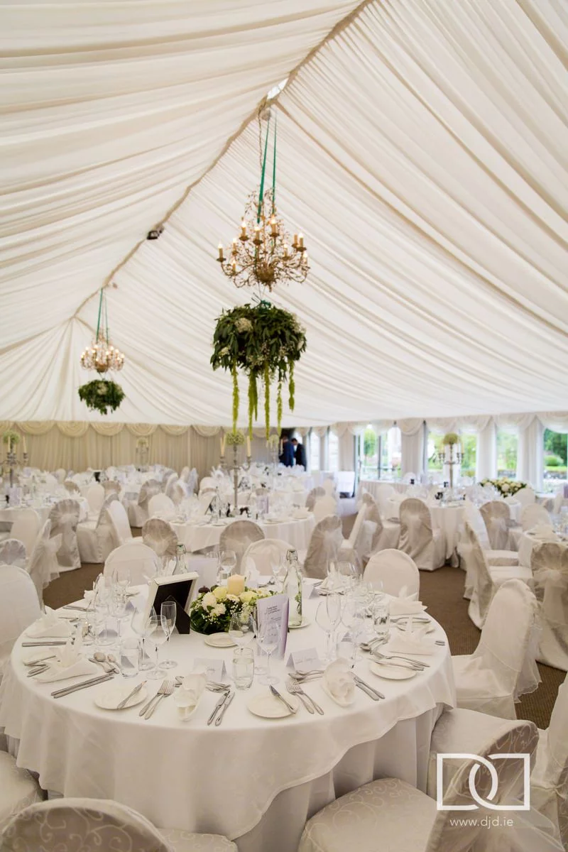 marquee wedding at castle leslie co monaghan