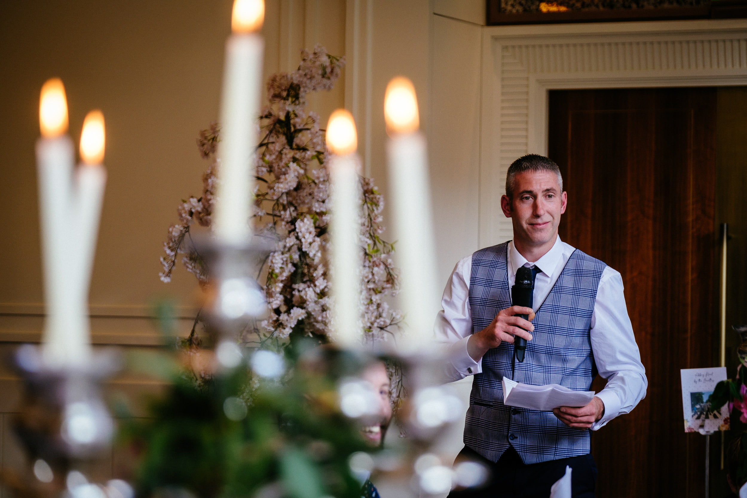 best man making a speech at a Fota Island Resort Cork wedding